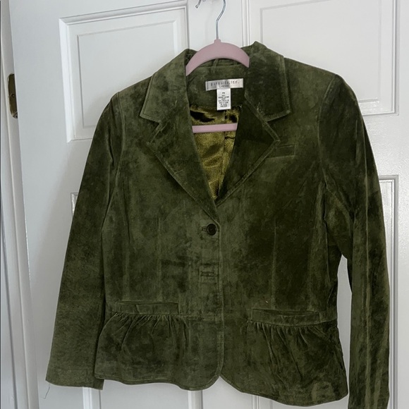 Pursuits, LTD Leather Green Jacket - Picture 1 of 4